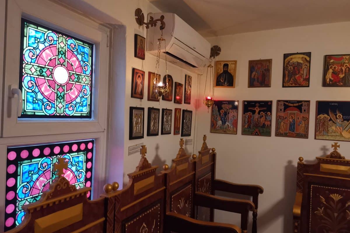 A kápolna északnyugati sarka